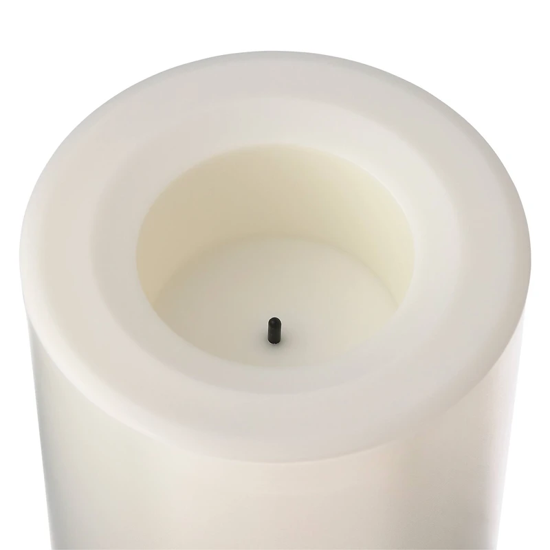 White 3" x 4" LED Outdoor Pillar Candle By Ashland®