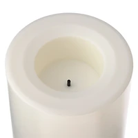 White 3" x 4" LED Outdoor Pillar Candle By Ashland®