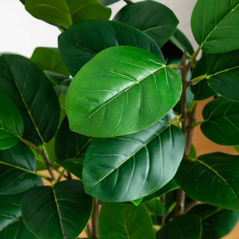 4ft. Artificial Audrey Ficus Tree in Rustic Decorative Planter