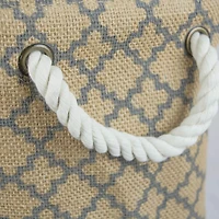 DII® Large Lattice Rectangle Burlap Bin