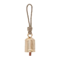 3.5" Gold Metal Bell Ornaments, 6ct.