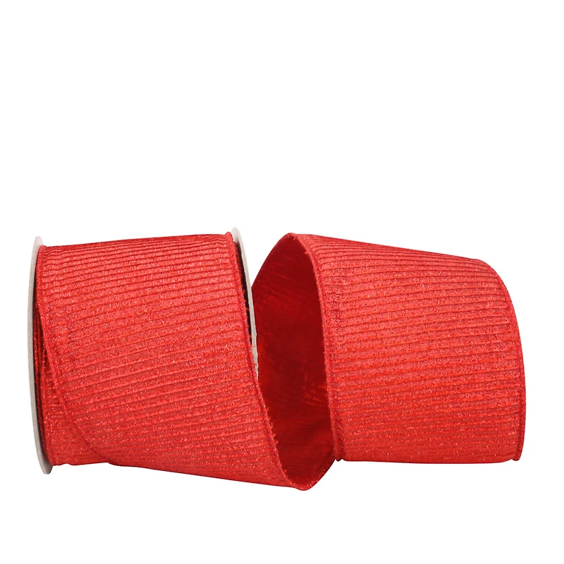 JAM Paper 4" x 10yd. Metallic Wired Pleated Lux Ribbon
