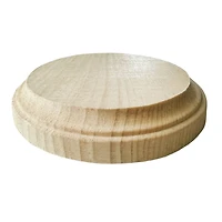 7" Unfinished Pinewood Oval Plaque by Make Market®