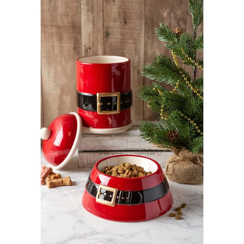 DII® 10" Santa Belt Pet Treat Canister