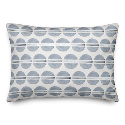 Watercolor Circle Pattern Throw Pillow