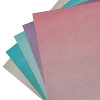 6 Packs: 20 ct. (120 total) Signature™ Ombre Glitter Paper Pad by Recollections®, 12" x 12"
