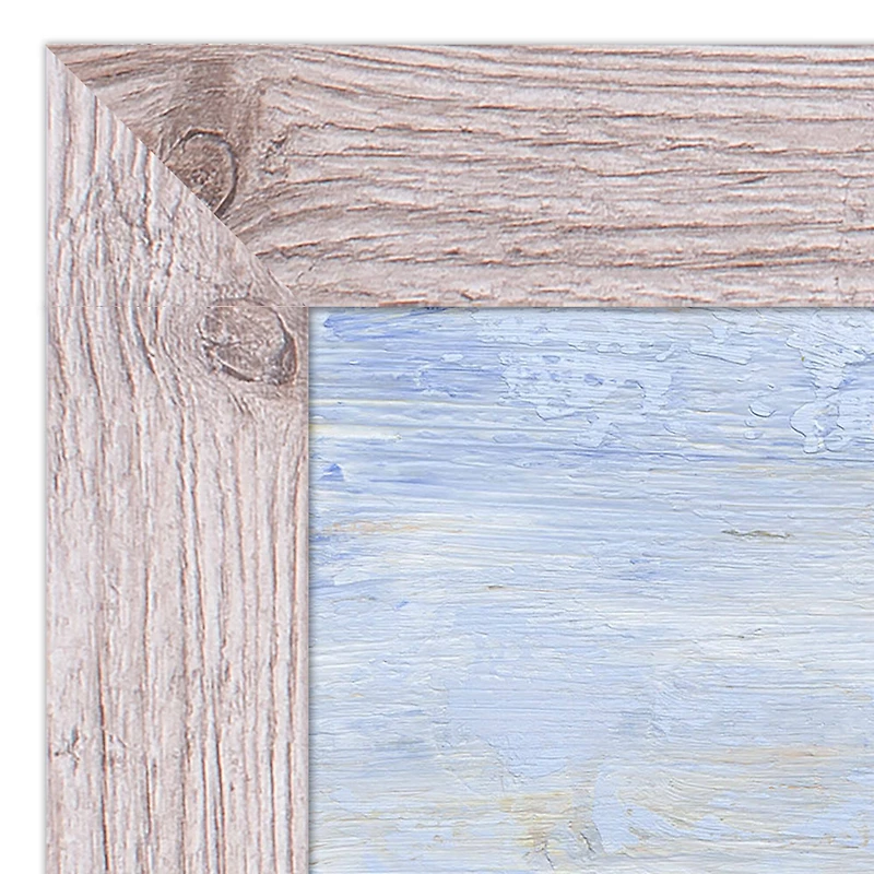 Rough Abstract Landscape 20" x 30" Western White Framed Print