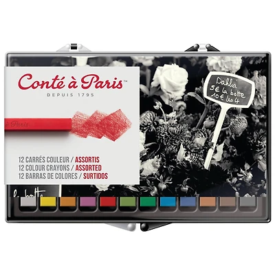 Conté à Paris™ Pastel 12 Color Crayon Set