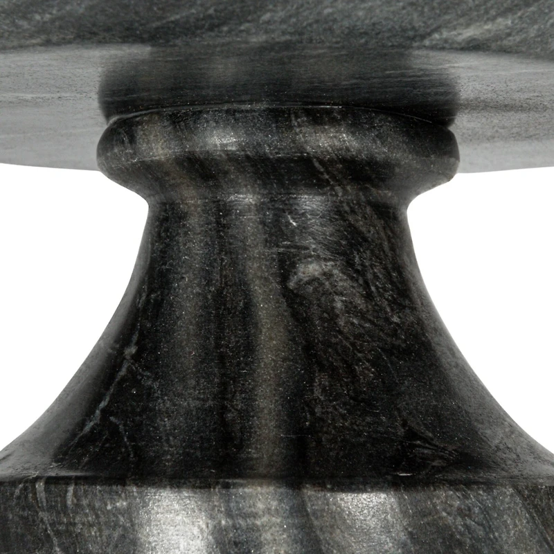 Hello Honey® 8" Gray Marble Footed Pedestal Bowl
