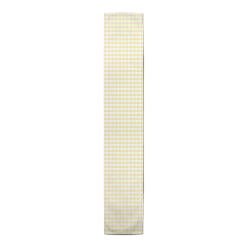 Yellow Buffalo Check 16" x 72" Cotton Twill Runner