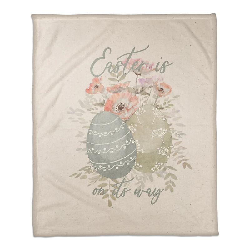 Easter On Its Way 4 50" x 60" Coral Fleece Blanket