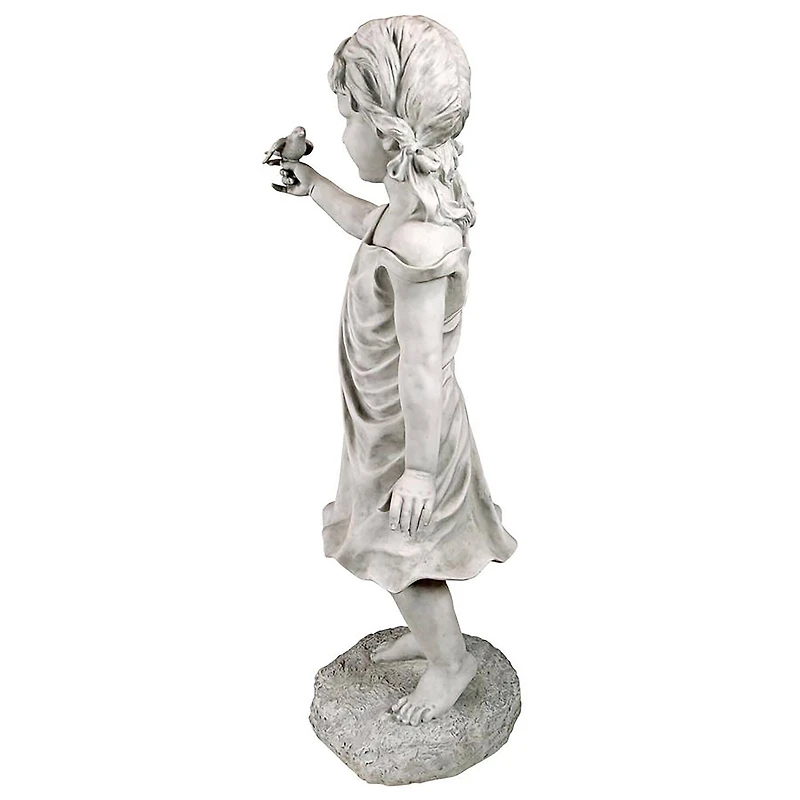 Design Toscano® 3ft. Mary Frances and Her Feathered Friends Garden Girl Statue