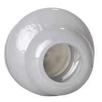 American Art Decor Cool Grey Cairns Glass Vase Set