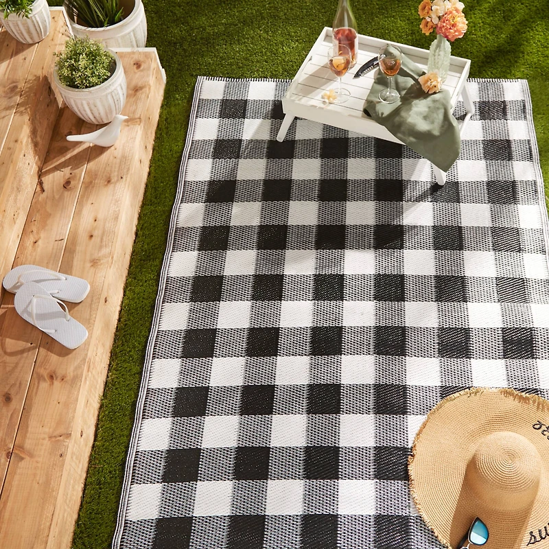 DII® Buffalo Check Outdoor Rug