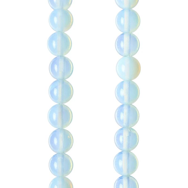 Opal Moonstone Glass Round Beads, 8mm by Bead Landing™