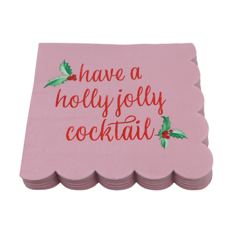 Holly Jolly Beverage Napkins, 20ct. by Celebrate It™