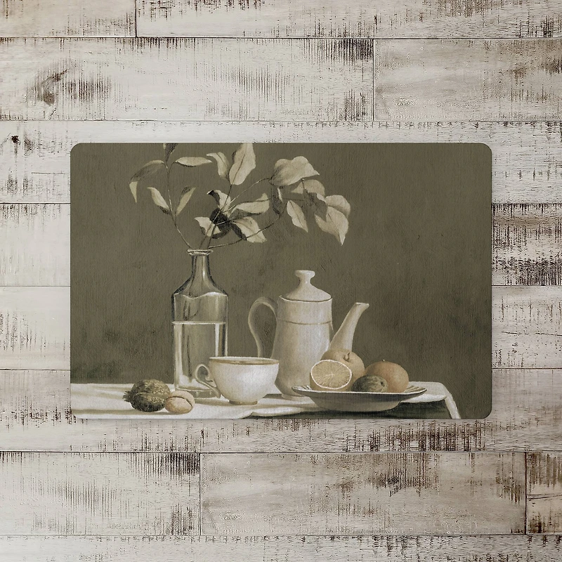 Antique Still Life Floor Mat