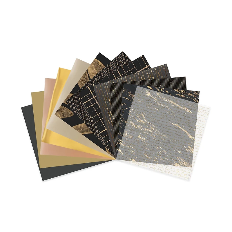 12" x 12" Foiled Fundamentals Paper Pad by Recollections™, 24 Sheets