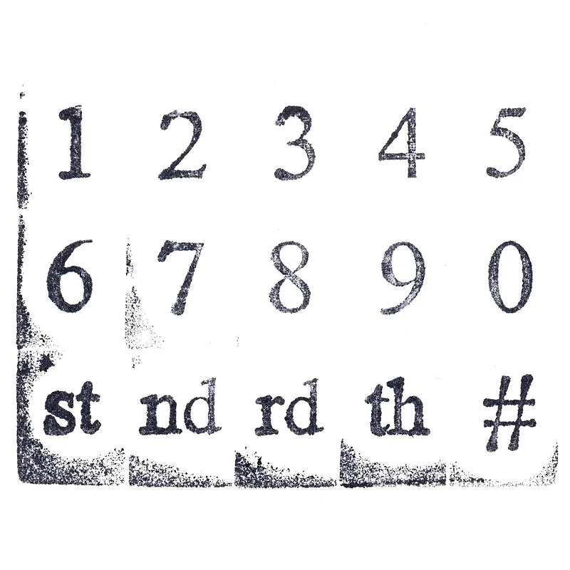 Numbers Wood Stamp Set by Recollections™