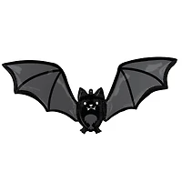42" Glow Batty Bat Foil Balloon