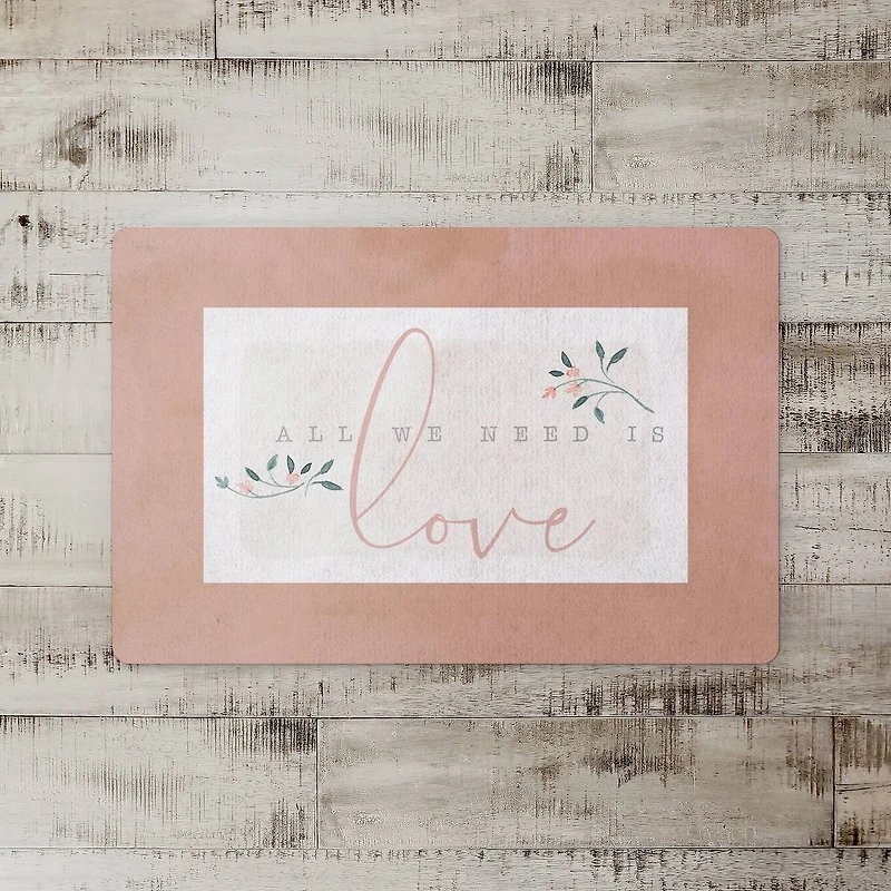 All We Need Is Love Floor Mat