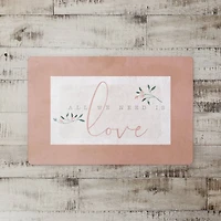 All We Need Is Love Floor Mat
