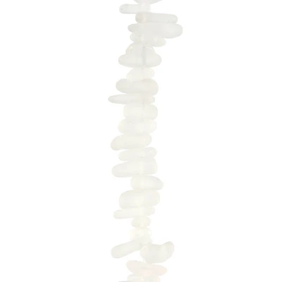 White Crackled Quartz Chip Beads by Bead Landing™