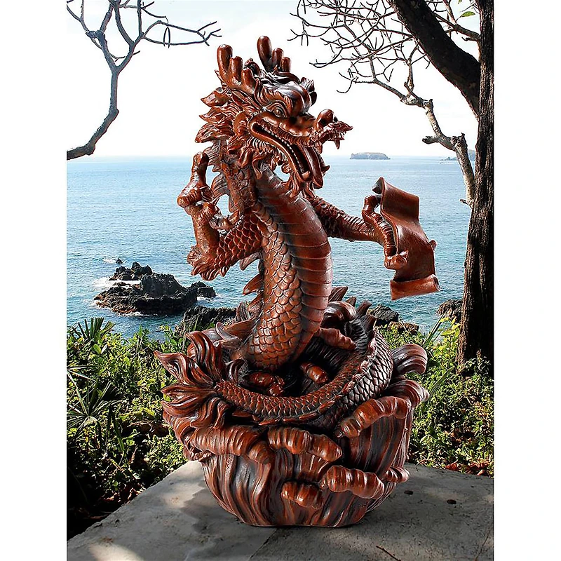 Design Toscano 20" Dragon King of the Four Seas Statue