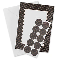 Gold Geometric Flat Cards & Envelopes by Recollections™, 5" x 7"