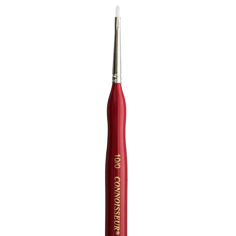 Connoisseur® White Taklon Mini Detail Filbert Brush, 10/0