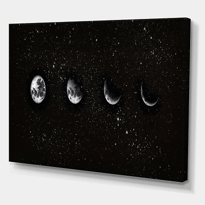 Designart - Moon Phases In The Night Sky