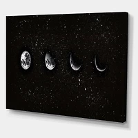 Designart - Moon Phases In The Night Sky