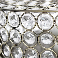 Lalia Home 12" Antique Brass Glam 2-Light Round Flush Mount