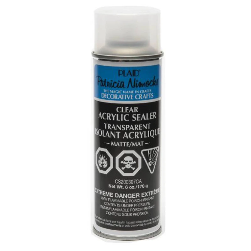 6 Pack: Plaid® Patricia Nimock's Clear Matte Acrylic Spray Sealer, 6oz.