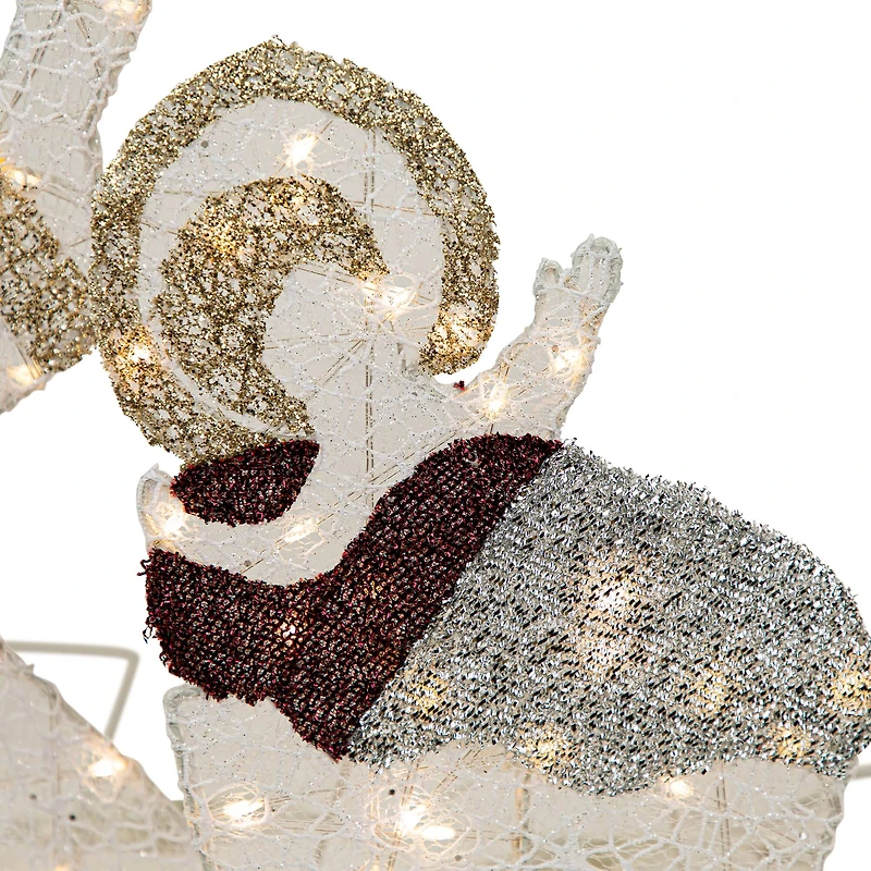 7ft. LED Lighted Holy Family Nativity Scene Outdoor Christmas Decoration