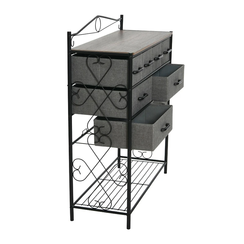 Household Essentials Victoria 8-Drawer Dresser with Shelf