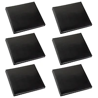 6 Pack: Black Mega Faux Leather Scrapbook, 12" x 12" by Recollections®