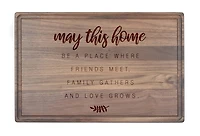 May This Home 17" x 11" Walnut Cutting Board