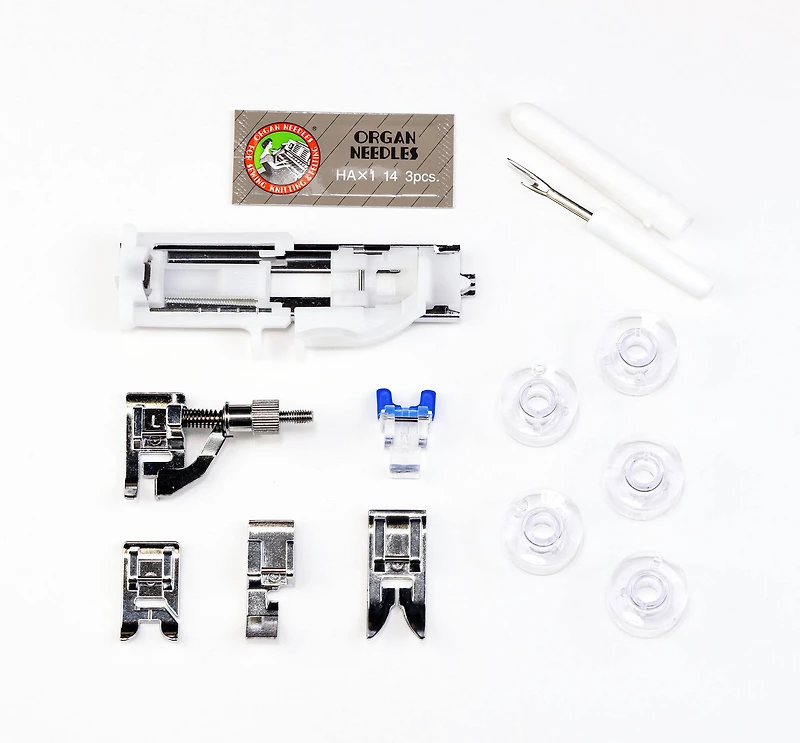 Janome 1522-BL 22-Stitch Mechanical Sewing Machine with Wide Sewing Bed