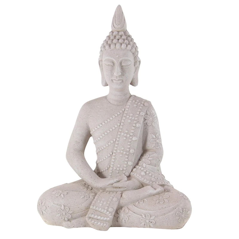 28" Gray Buddha Garden Sculpture
