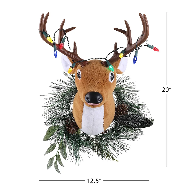20" Motion Activated LED Singing Reindeer