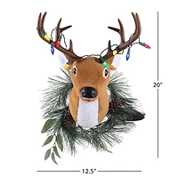 20" Motion Activated LED Singing Reindeer