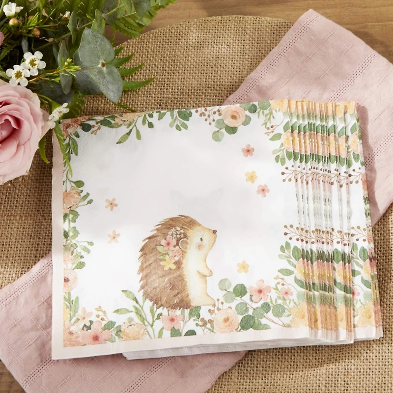 Kate Aspen® Pink Woodland Baby Napkins, 30ct.