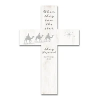 Wise Men 11" x 16" Wood Cross