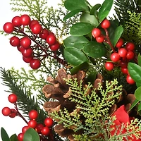 30" Warm White LED Decorated Vienna Waltz Wreath