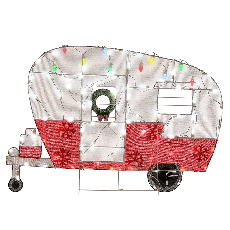 32'' Pre-Lit Christmas Camper Decoration