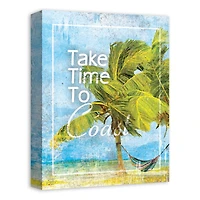 Take Time To Coast 12" x 16" Canvas Wall Art