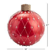 21" Red Outdoor Lightshow Ornament