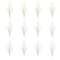 Golden Tinsel Branch, 12ct.
