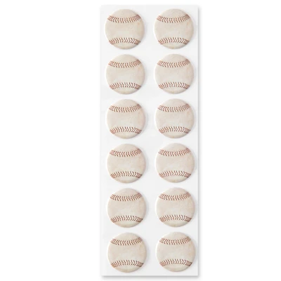 12 Packs: 12 ct. (144 total) Baseball Puffy Repeat Stickers by Recollections™